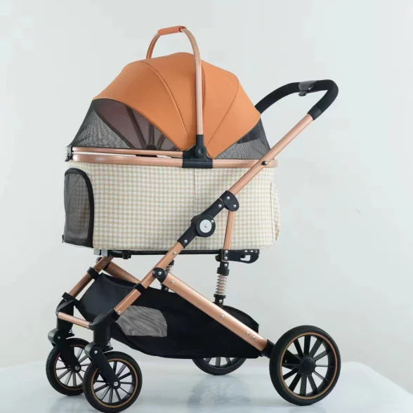 JMT-681418 Pet Folding Travel Stroller for Dogs and Pets - Lightweight Portable Pet Carrier
