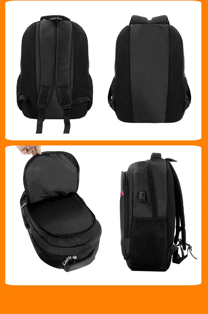 KTX-527763 Large Capacity USB Backpack for School and Laptops - Durable and Functional Backpack for Teens and Boys