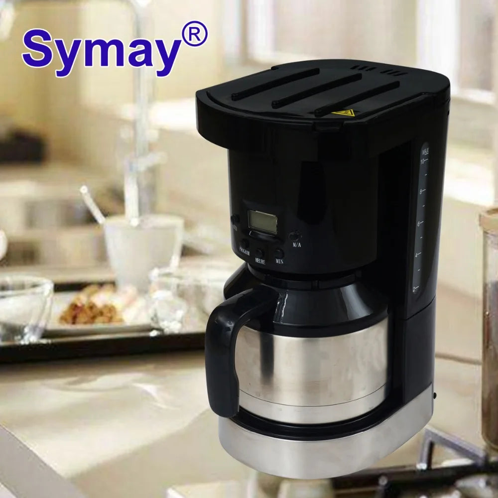 KTX-475091 Drip Coffee Maker with Clear Water Level Indicator and Easy Brew Function