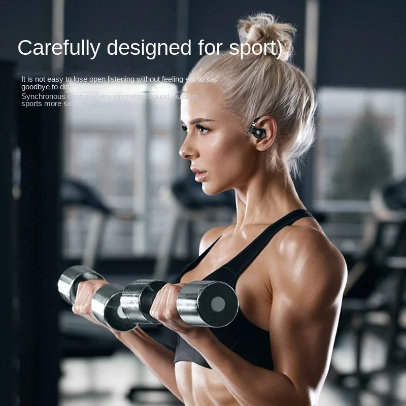 KTX-723155 True Wireless Bluetooth Sports Headset with LED Battery Indicator and Ear-Hanging Design