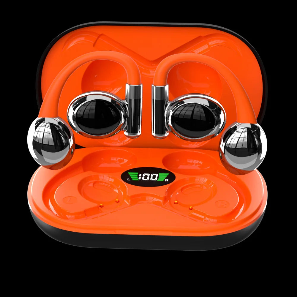 KTX-723155 True Wireless Bluetooth Sports Headset with LED Battery Indicator and Ear-Hanging Design