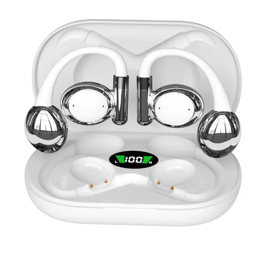 KTX-723155 True Wireless Bluetooth Sports Headset with LED Battery Indicator and Ear-Hanging Design