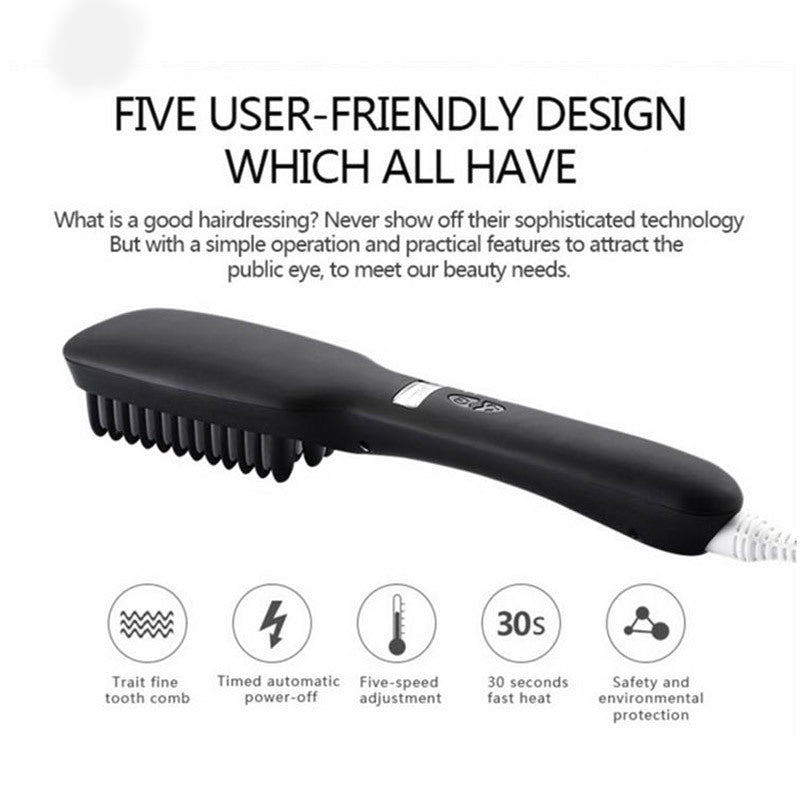 KTX-009427 Ceramic Tourmaline Hair Straightener with 15mm Heat Conductor for Styling Dry Hair