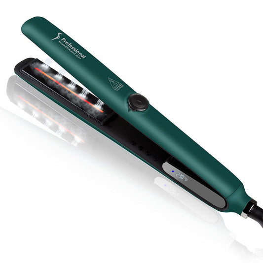 KTX-041043 Infrared Steam Spray Dual-Use Hair Straightener and Curler with Temperature Control