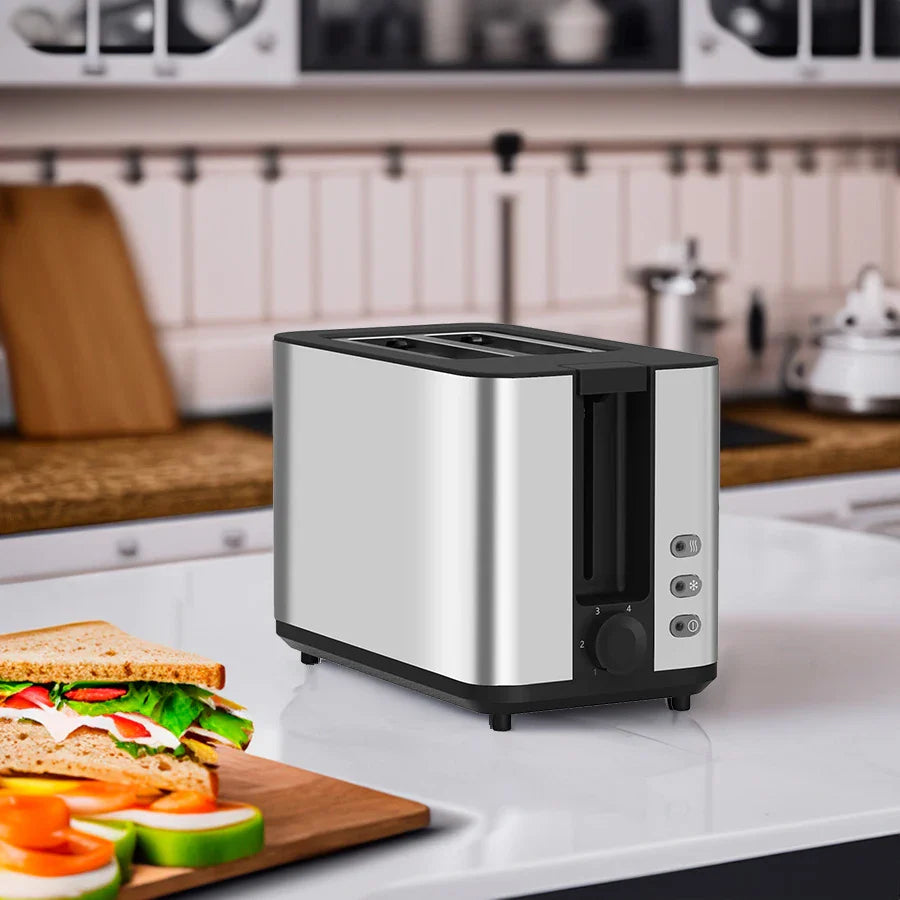 KTX-569107 Electric Black 2-Slice Bun Bread Toaster for Home Use