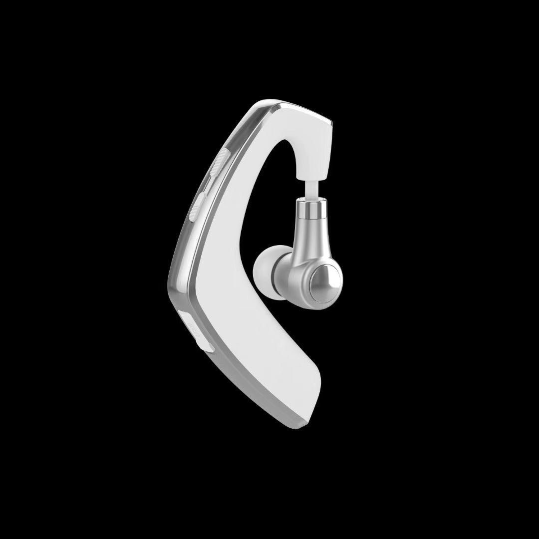KTX-295891 Bluetooth 5.0 Wireless Ear Hook Headset with Battery Display and Touch Control