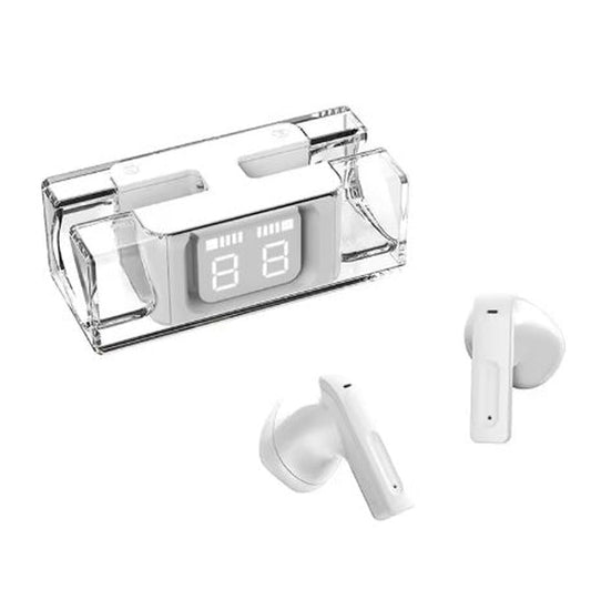 KTX-538067 Calus 6 Pro Wireless Earbuds with Bluetooth 5.3 and Transparent Charging Case