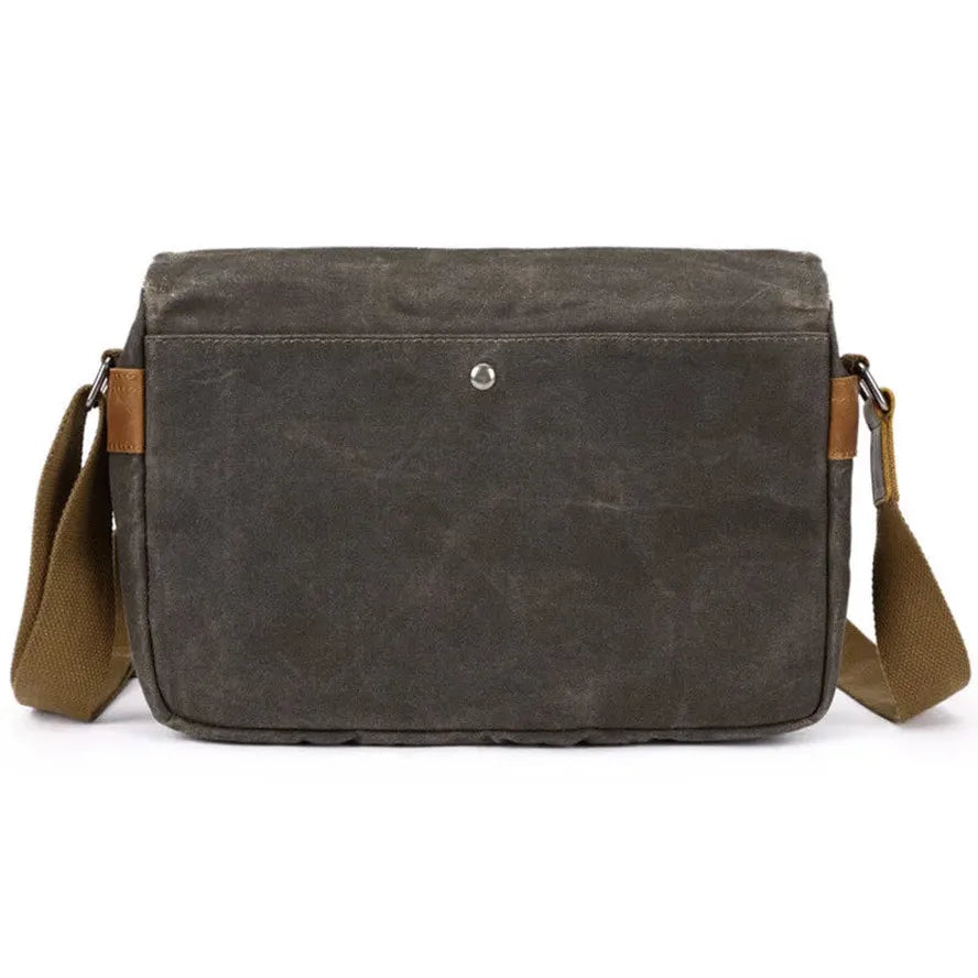 KTX-843731 Waterproof Oil Wax Canvas DSLR Camera Bag - Retro Style Microsingle Shoulder Bag