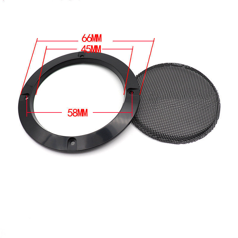 KTX-409299 Car Subwoofer Speaker Protective Cover - 2" to 10" Sizes, Metal and ABS Construction, Black Finish