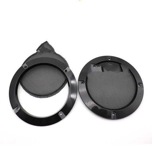 KTX-409299 Car Subwoofer Speaker Protective Cover - 2" to 10" Sizes, Metal and ABS Construction, Black Finish
