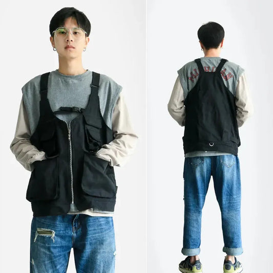 KTX-684499 Multifunctional Outdoor Apron Vest for Camping, Fishing, Gardening, and More