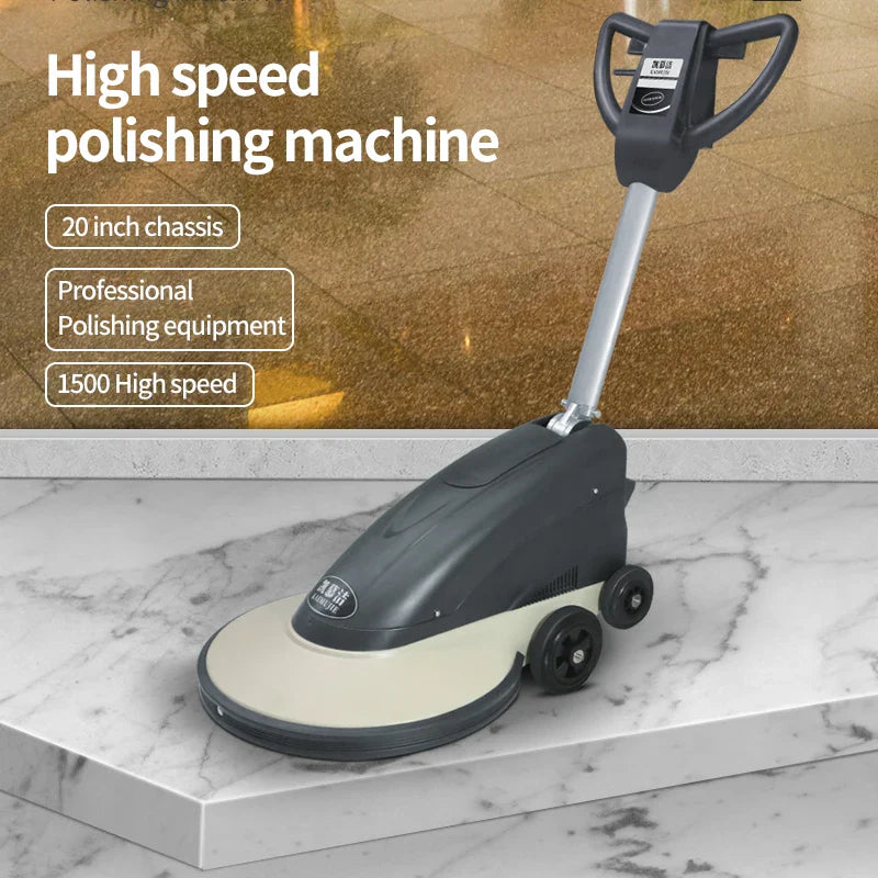 KTX-437715 Multi-Function 20 Inch Floor Polishing Machine with Single Brush - Manual Floor Scrubber for Industrial Use