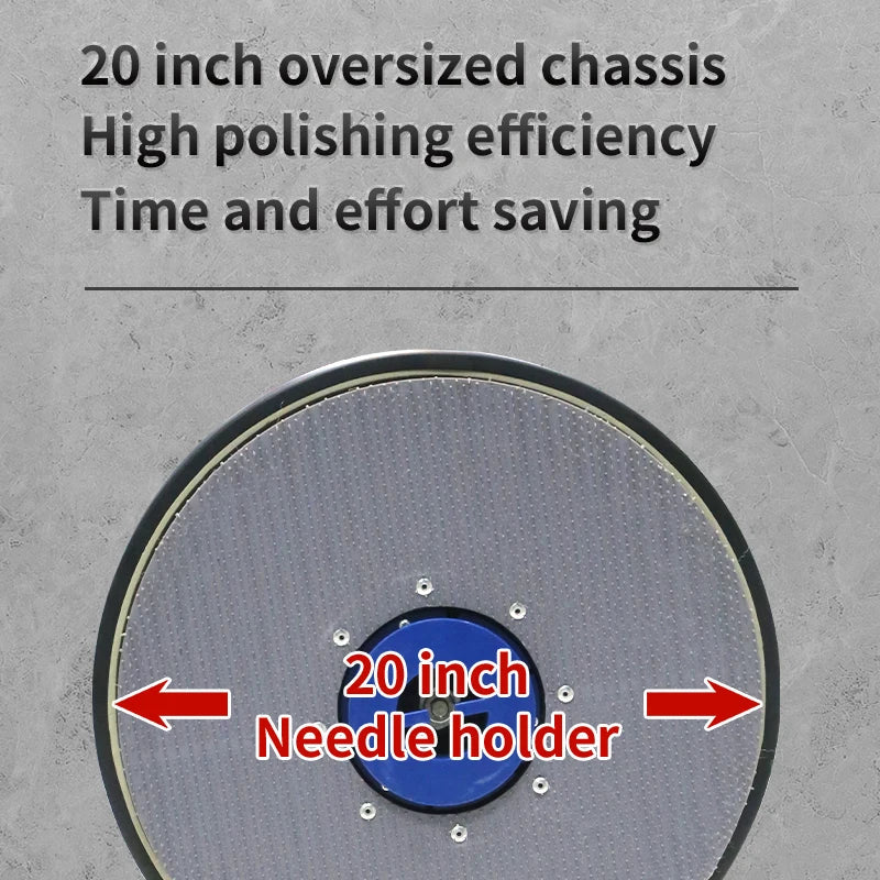 KTX-437715 Multi-Function 20 Inch Floor Polishing Machine with Single Brush - Manual Floor Scrubber for Industrial Use