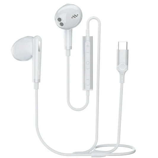 KTX-721747 HiFi Stereo Digital Type C Wired Earphones with Microphone for iPhone 15, Huawei P20, P10, Mate 20