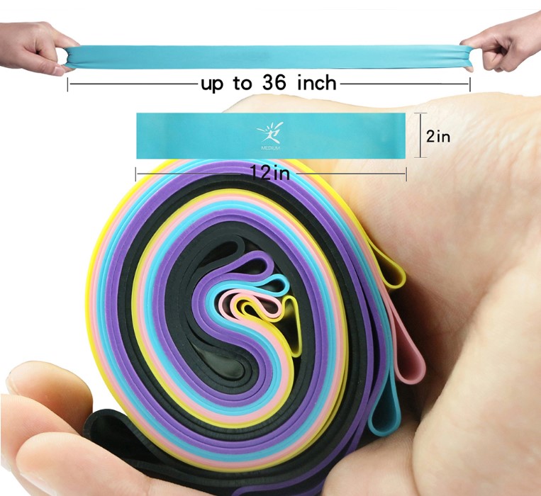 KTX-930835 Durable Resistance Elastic Rubber Bands for Exercise and Workouts