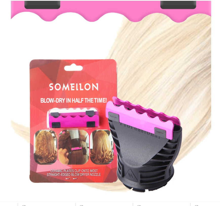 KTX-025235 Hair Dryer Nozzle Clamp with Ceramic Coating for Faster Hair Drying and Smoother Styles