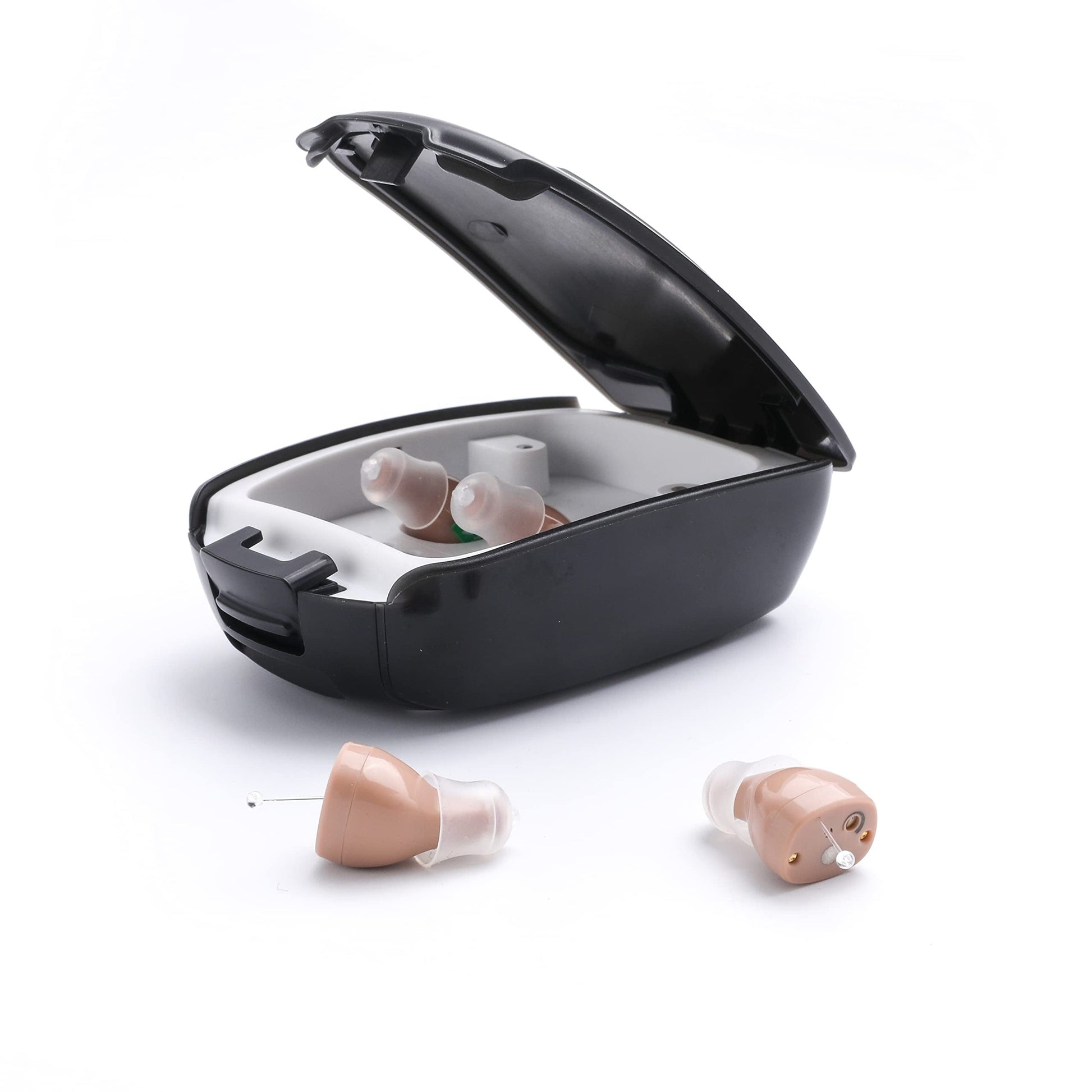 KTX-355475 Rechargeable Mini Digital Hearing Amplifier for Seniors and Adults with Adjustable Volume and Portable Charging Case