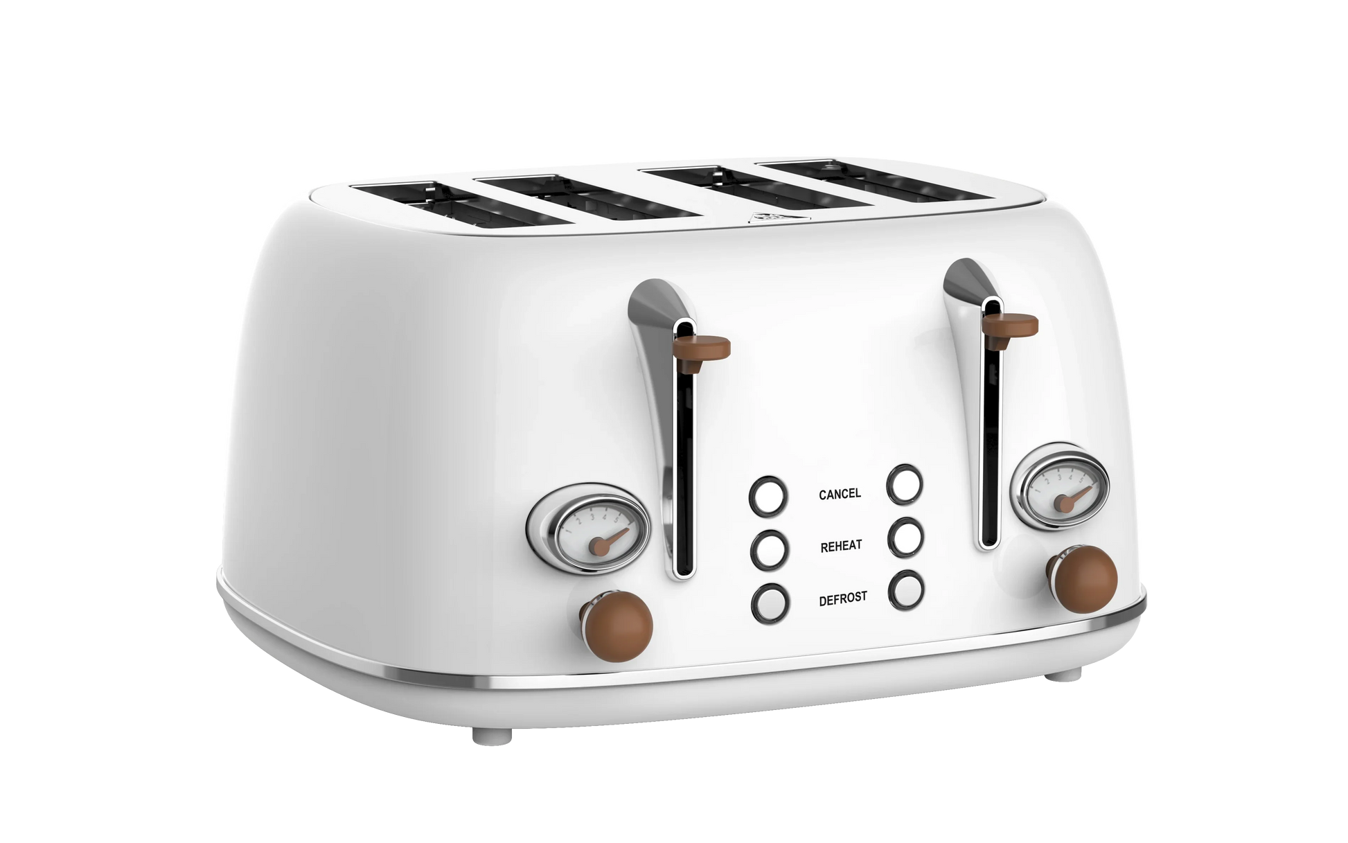KTX-439187 Stainless Steel Electric 4-Slice Bread Toaster with Removable Crumb Tray