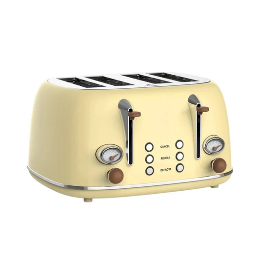 KTX-439187 Stainless Steel Electric 4-Slice Bread Toaster with Removable Crumb Tray