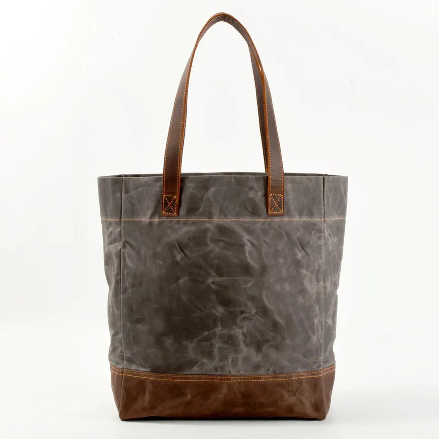 KTX-938771 Vintage Waxed Canvas Leather Shoulder Bag in Green, Grey, and Black - Eco-Friendly Daily Use Armpit Bag