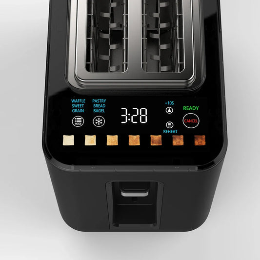 KTX-224467 Digital Timer Bread Toaster with Smart Touchscreen and Sandwich Clamps