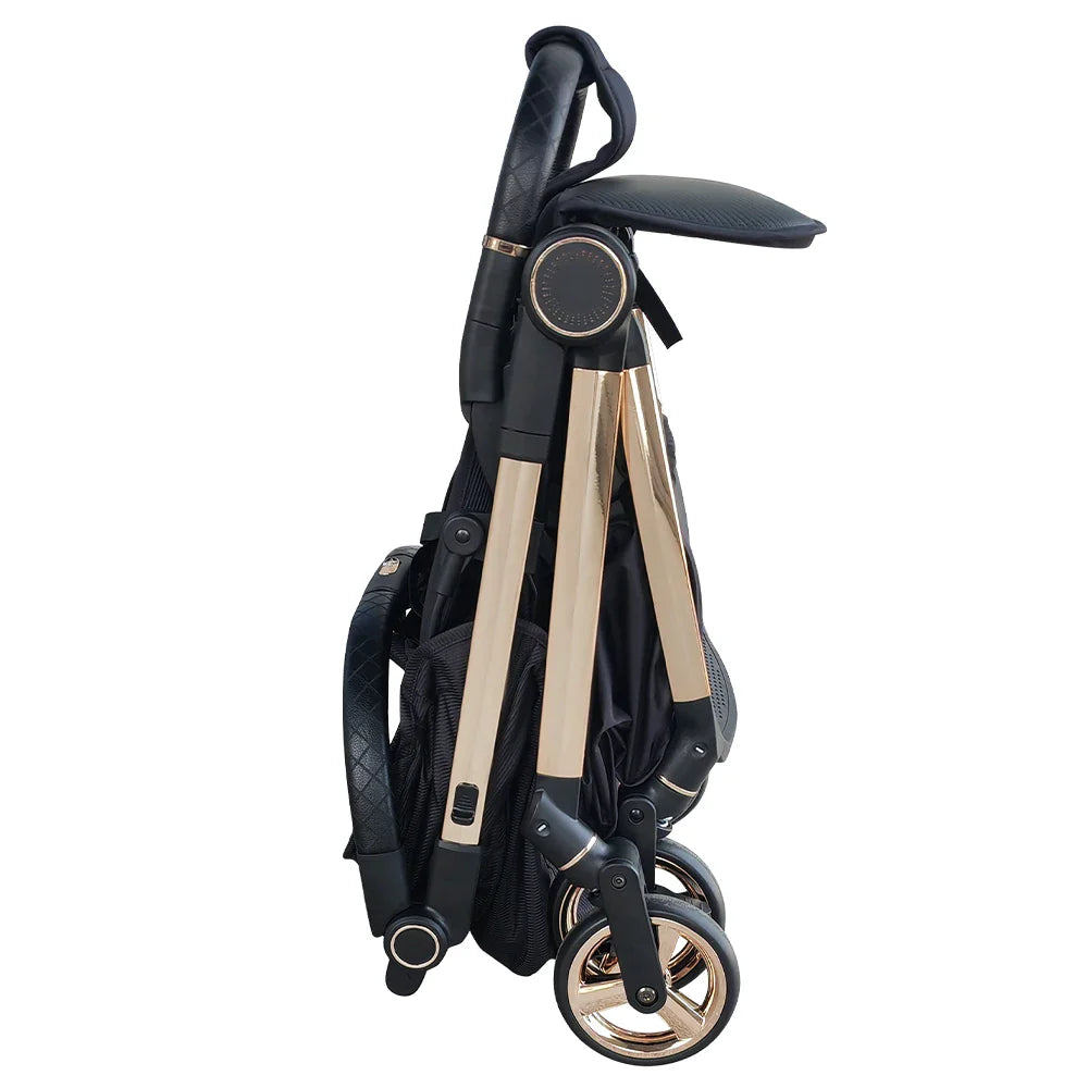 KTX-336723 Lightweight Aluminium Frame Baby Stroller, One-Hand Foldable Pushchair with Canopy