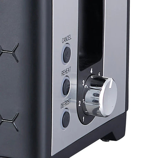 KTX-404115 Stainless Steel Cool Touch Toaster with Reheat and Defrost Functions for 2 Slices