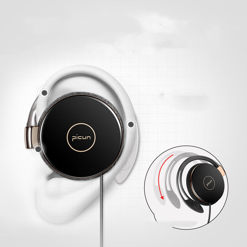 KTX-869907 L1 Wired Ear Hanging Sports Earphones with Microphone and 3.5mm Plug