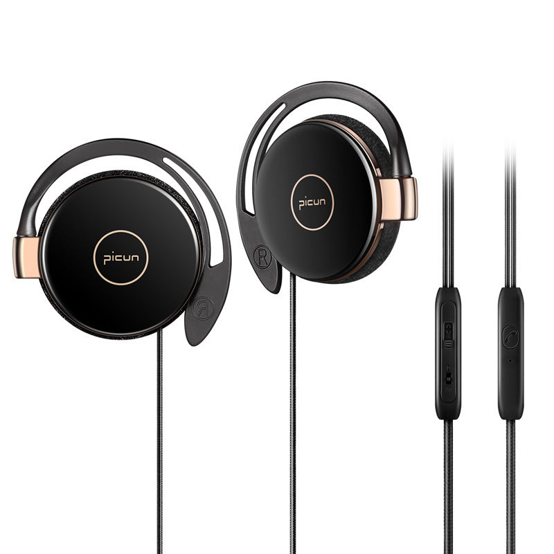 KTX-869907 L1 Wired Ear Hanging Sports Earphones with Microphone and 3.5mm Plug