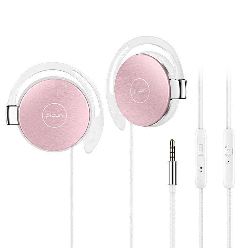 KTX-869907 L1 Wired Ear Hanging Sports Earphones with Microphone and 3.5mm Plug