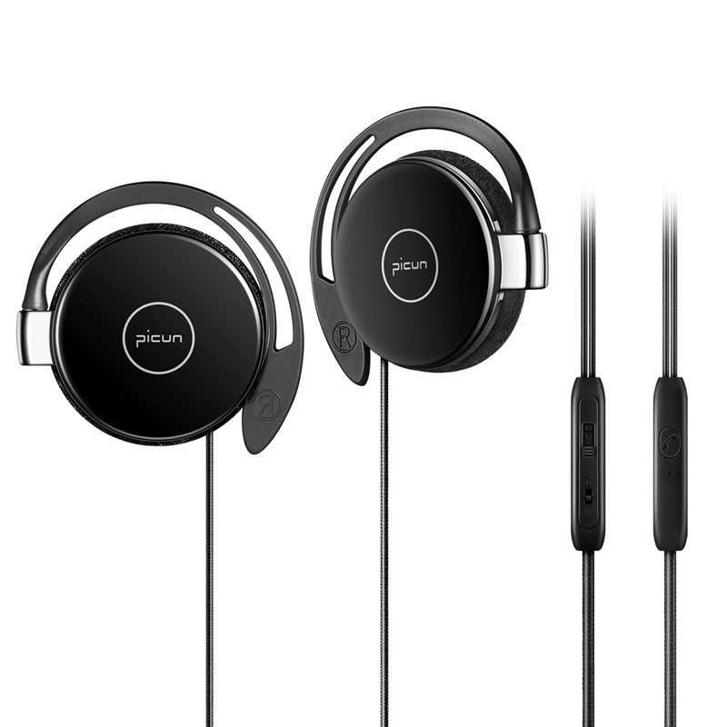 KTX-869907 L1 Wired Ear Hanging Sports Earphones with Microphone and 3.5mm Plug