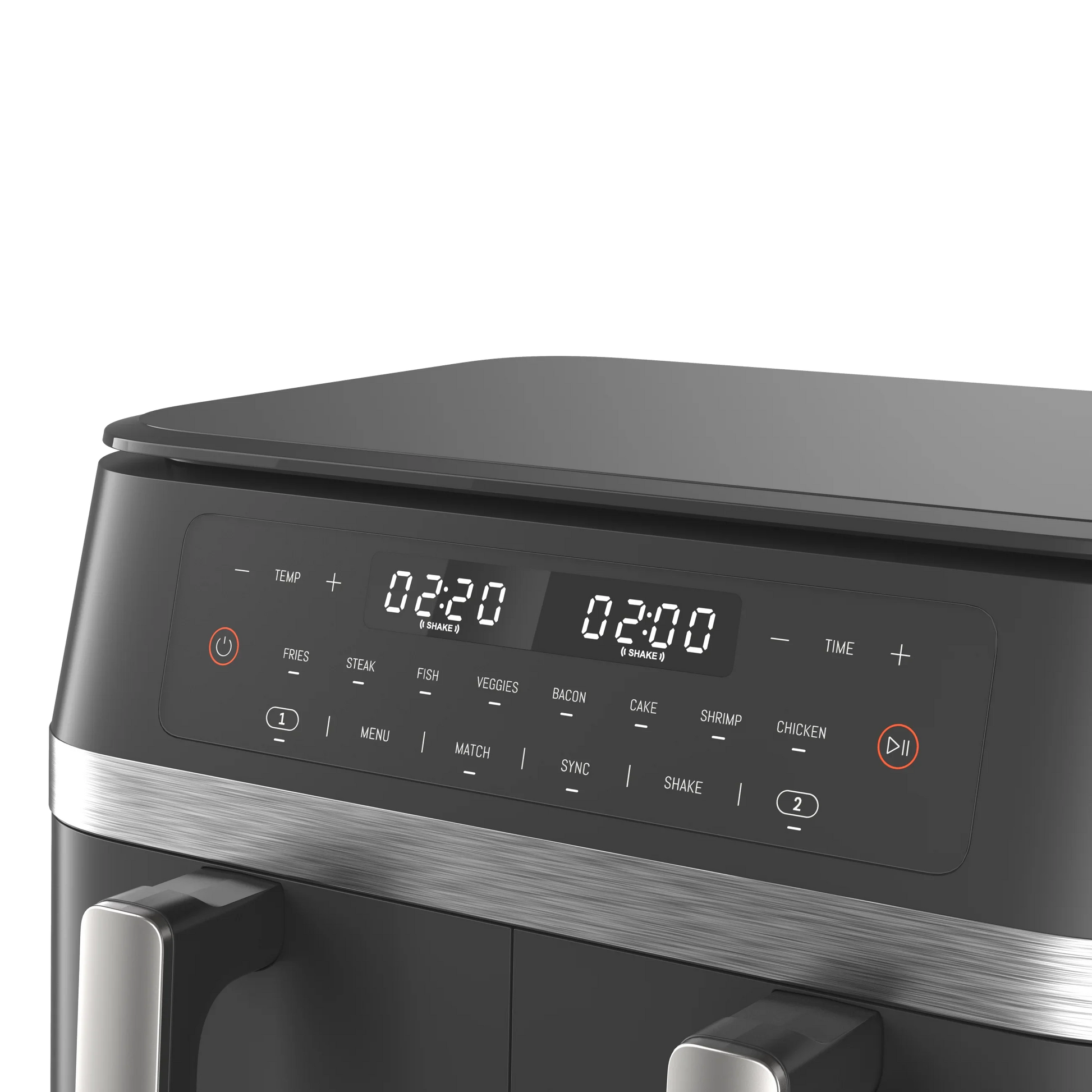 KTX-909971 Stainless Steel 11L Air Fryer with Dual-Core Technology and Twin Turbo Fans for Efficient Cooking