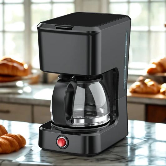 KTX-919187 Coffee Maker for 4 to 6 Cups with Clear Water Level Indicator and Ground Coffee Compatibility