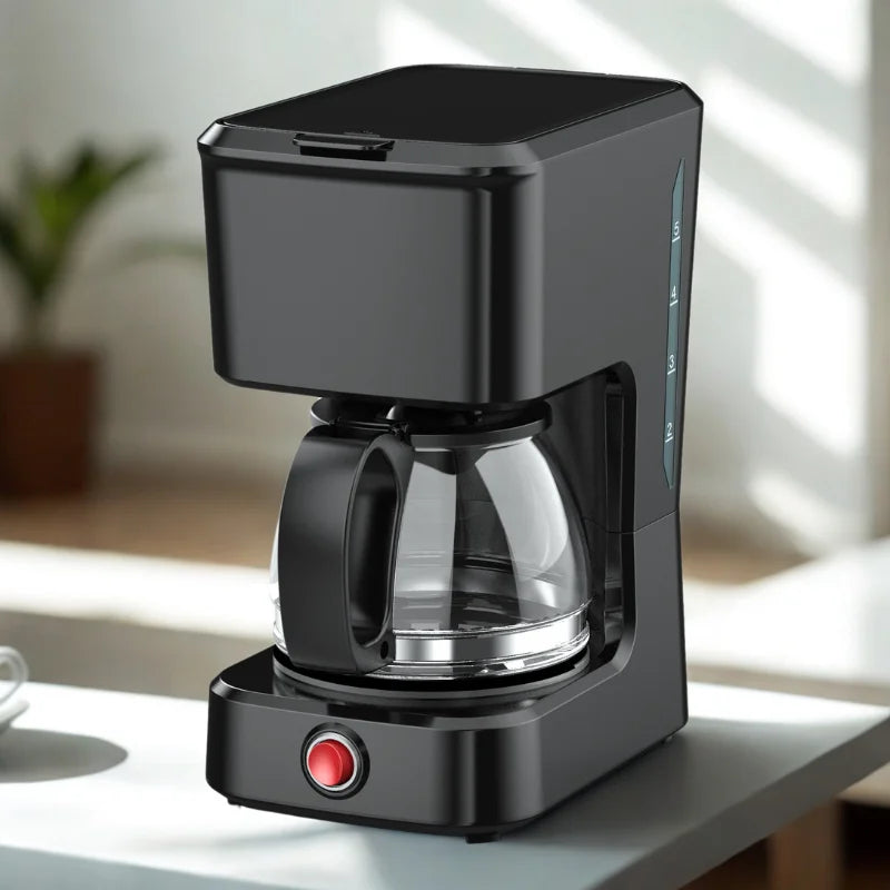 KTX-919187 Coffee Maker for 4 to 6 Cups with Clear Water Level Indicator and Ground Coffee Compatibility