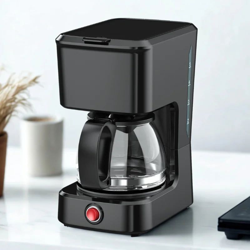 KTX-919187 Coffee Maker for 4 to 6 Cups with Clear Water Level Indicator and Ground Coffee Compatibility