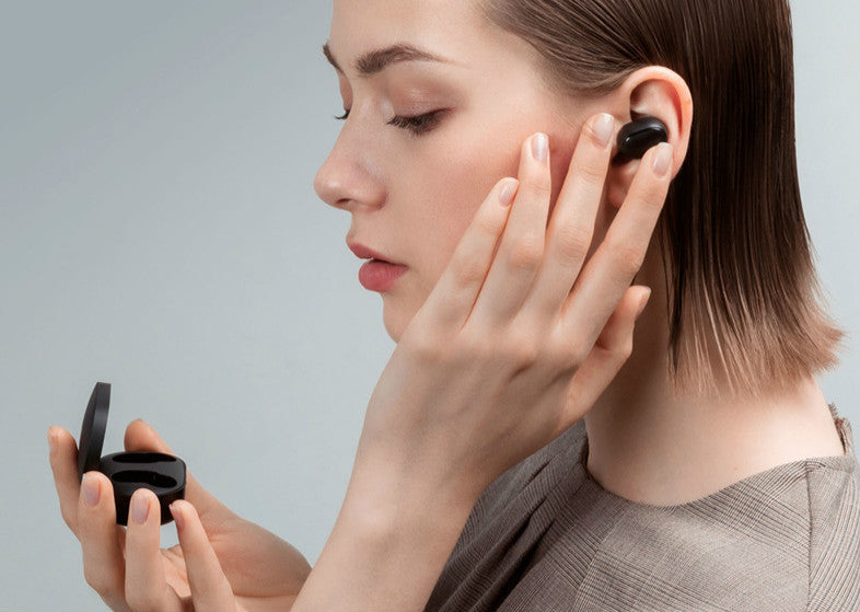 KTX-989075 Bluetooth Wireless Sports Running Headphones with Charging Case, 10m Range, 4h Playtime, Compact Design
