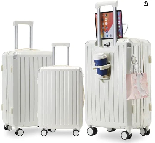 KTX-375443 Adult Ride-On Cabin Suitcase with Removable Rims - 20-Inch Size for Travel
