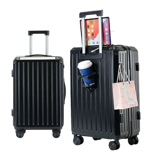 KTX-375443 Adult Ride-On Cabin Suitcase with Removable Rims - 20-Inch Size for Travel