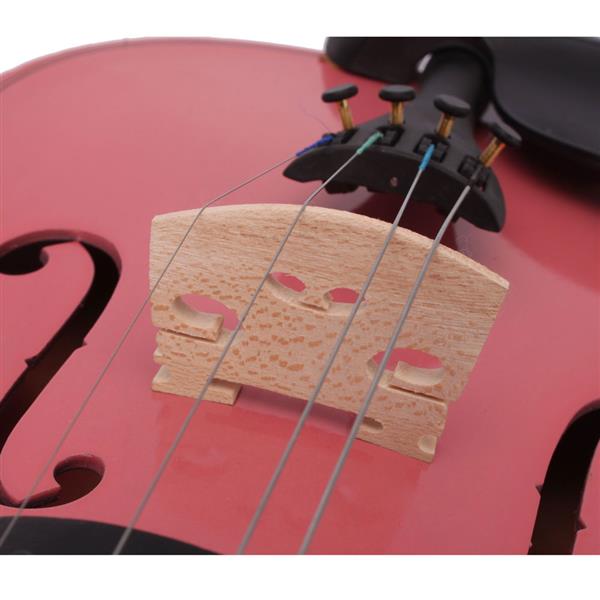 KTX-762771 Pink Violin with Box Bow and Rosin Set