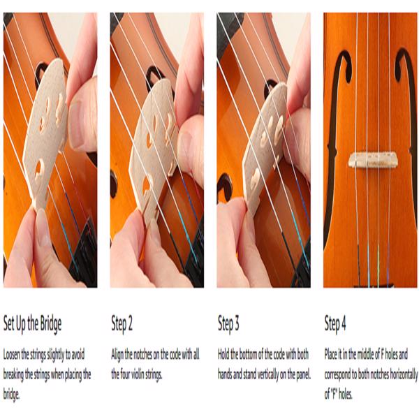 KTX-762771 Pink Violin with Box Bow and Rosin Set