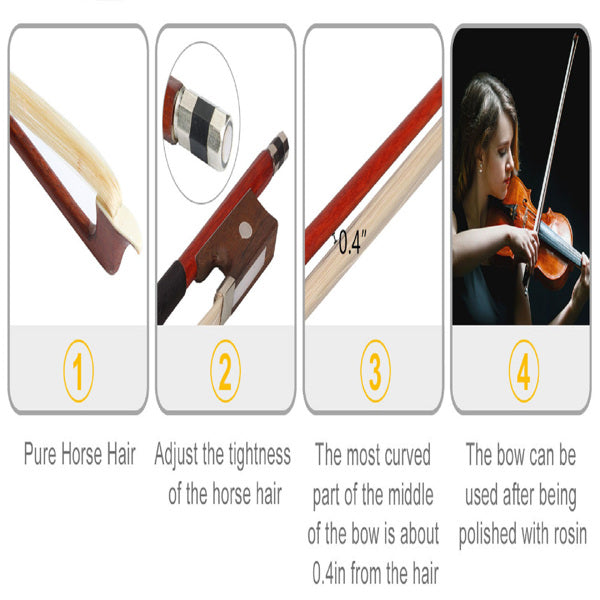 KTX-762771 Pink Violin with Box Bow and Rosin Set