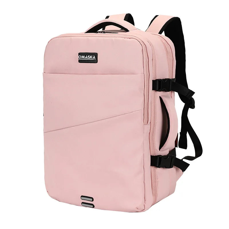 KTX-183123 Large Capacity 17-Inch Waterproof Nylon Laptop Backpack with Extension Layer for Students