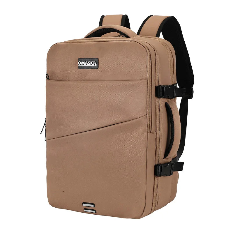 KTX-183123 Large Capacity 17-Inch Waterproof Nylon Laptop Backpack with Extension Layer for Students