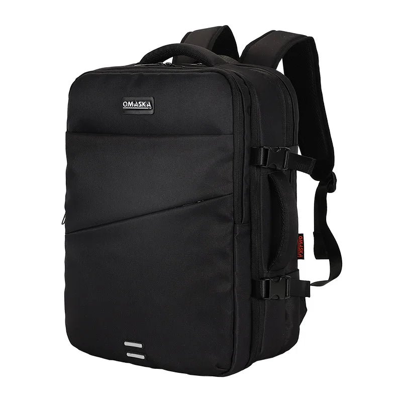 KTX-183123 Large Capacity 17-Inch Waterproof Nylon Laptop Backpack with Extension Layer for Students