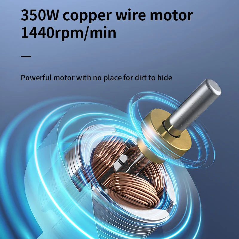 KTX-536019 Compact 13-Inch Multifunctional Floor Scrubber for Wood, Marble, and Ceramic Tile Cleaning