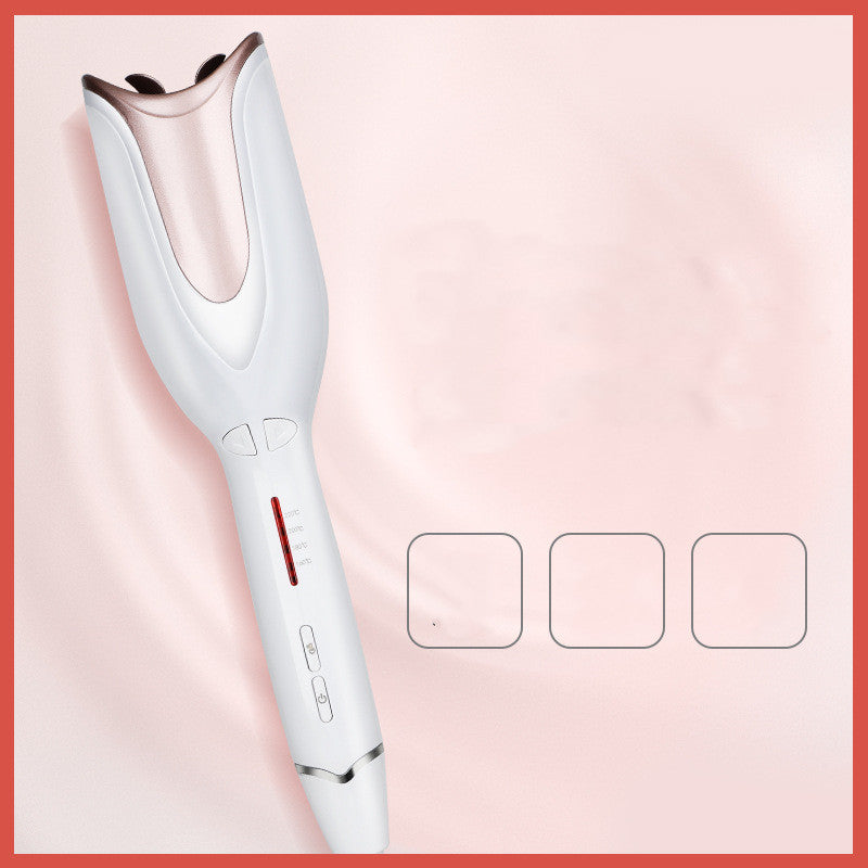 KTX-008275 Automatic Hair Curler with 21mm-30mm Ceramic Barrel, 4 Temperature Settings, Spiral Design for Quick Styling