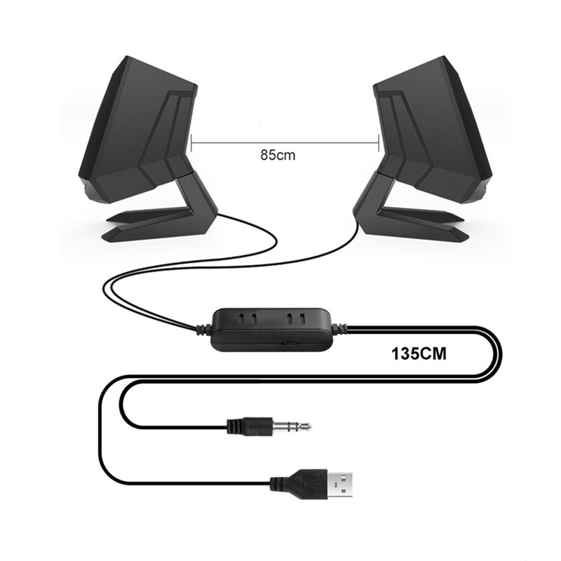 KTX-233107 USB 2.1 Multimedia Speakers with Wireless Subwoofer for Computers