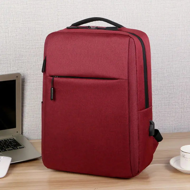 KTX-670035 Waterproof Oxford Polyester Travel Backpack with USB Port and Laptop Panelled Design