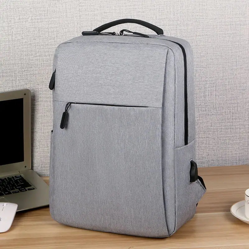 KTX-670035 Waterproof Oxford Polyester Travel Backpack with USB Port and Laptop Panelled Design