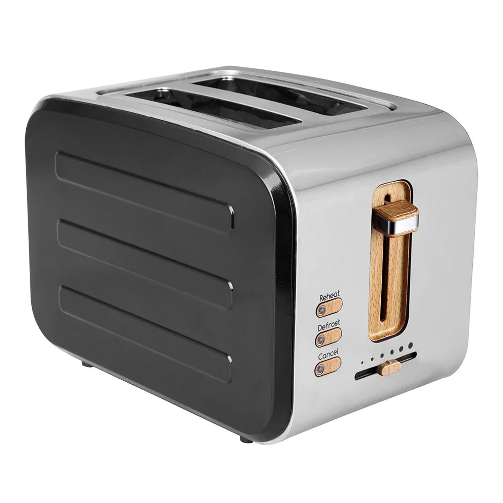 KTX-536339 Stainless Steel 2-Slice Electric Sandwich Toaster with Smart Features